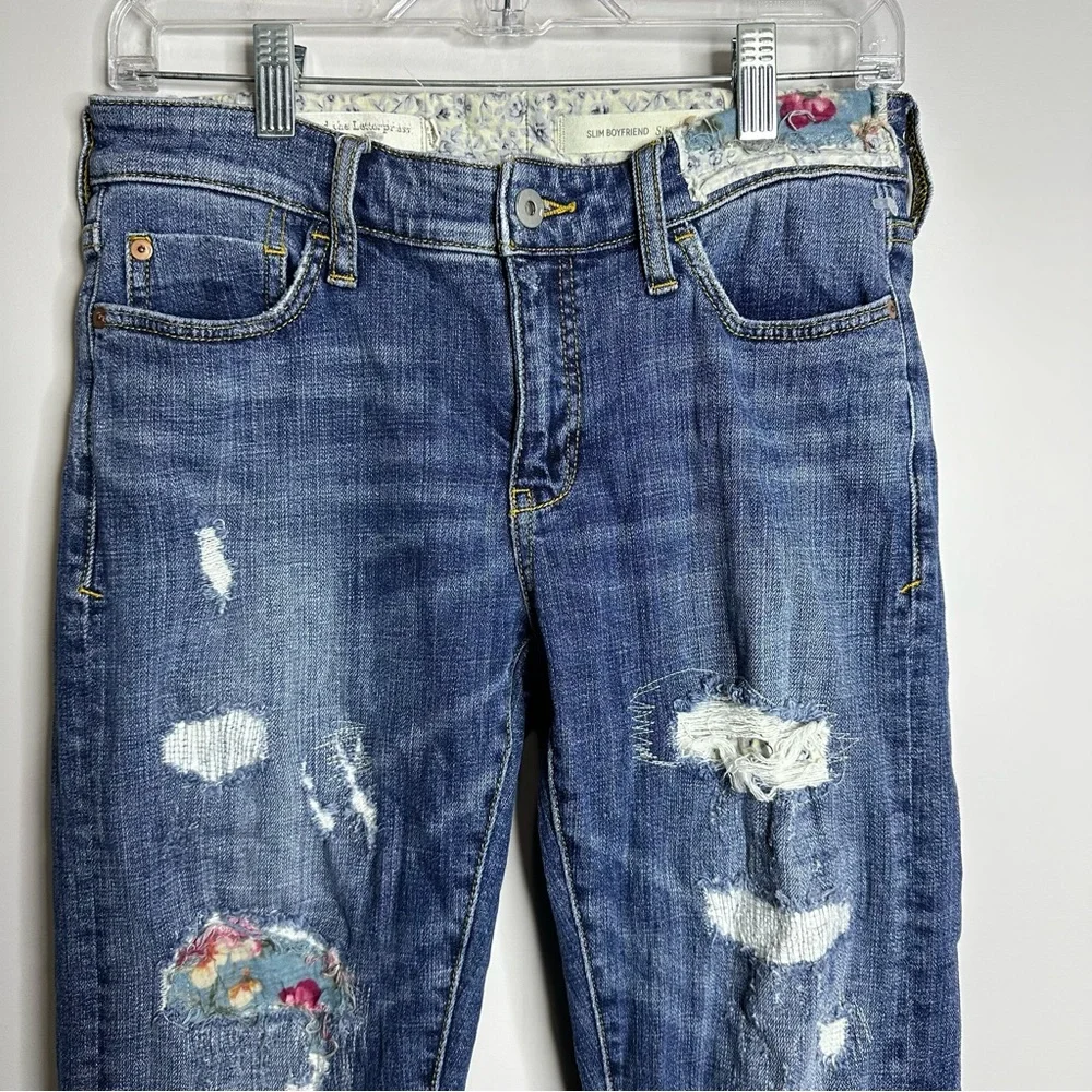 Anthropologie‎ Pilcro & The Letterpress Size 26 Slim Boyfriend Straight Leg Jean